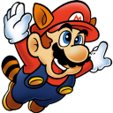 Racoon Mario Icon 128x128 png